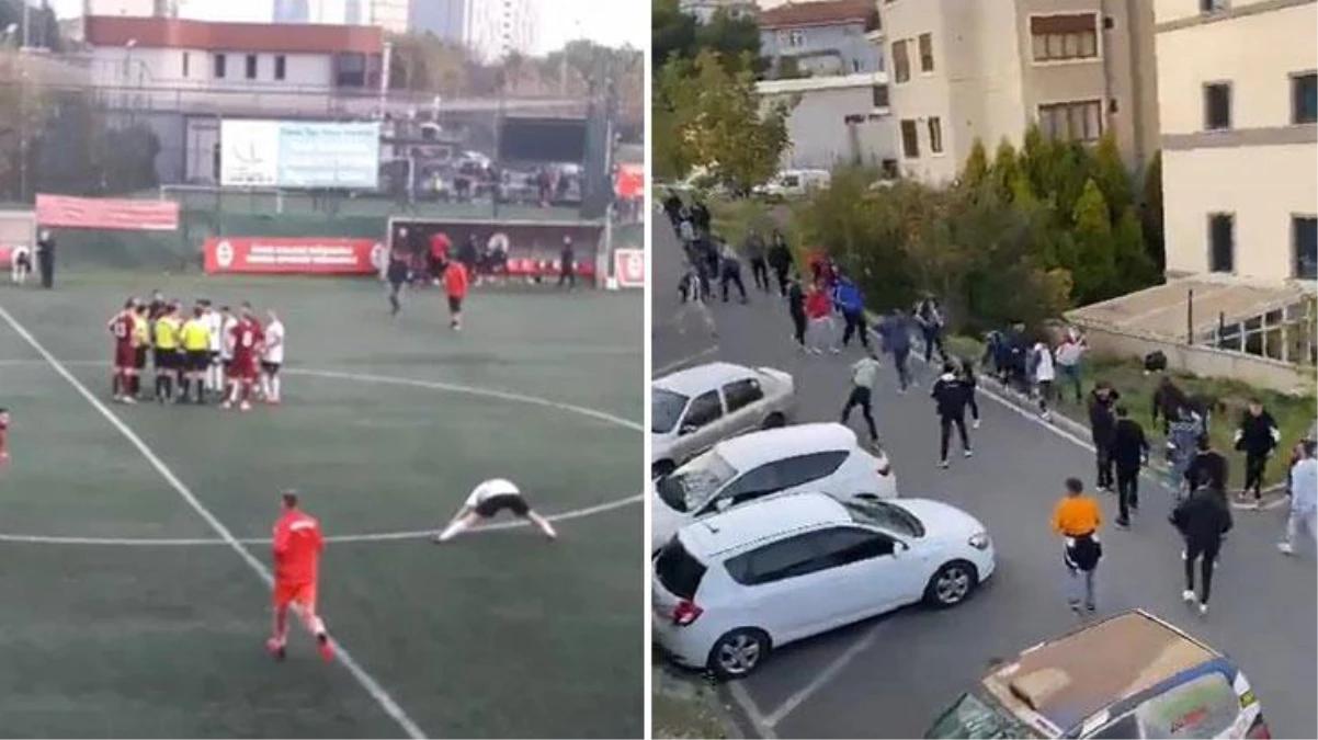 Gülsuyuspor - Kartalspor derbisinde bıçaklı kavga çıktı
