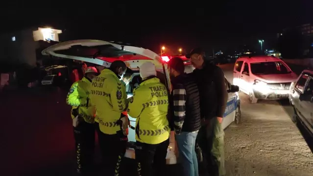 Tekirdağ'da polisin dur ihtarına uymayıp kaçan alkollü sürücü yakalandı