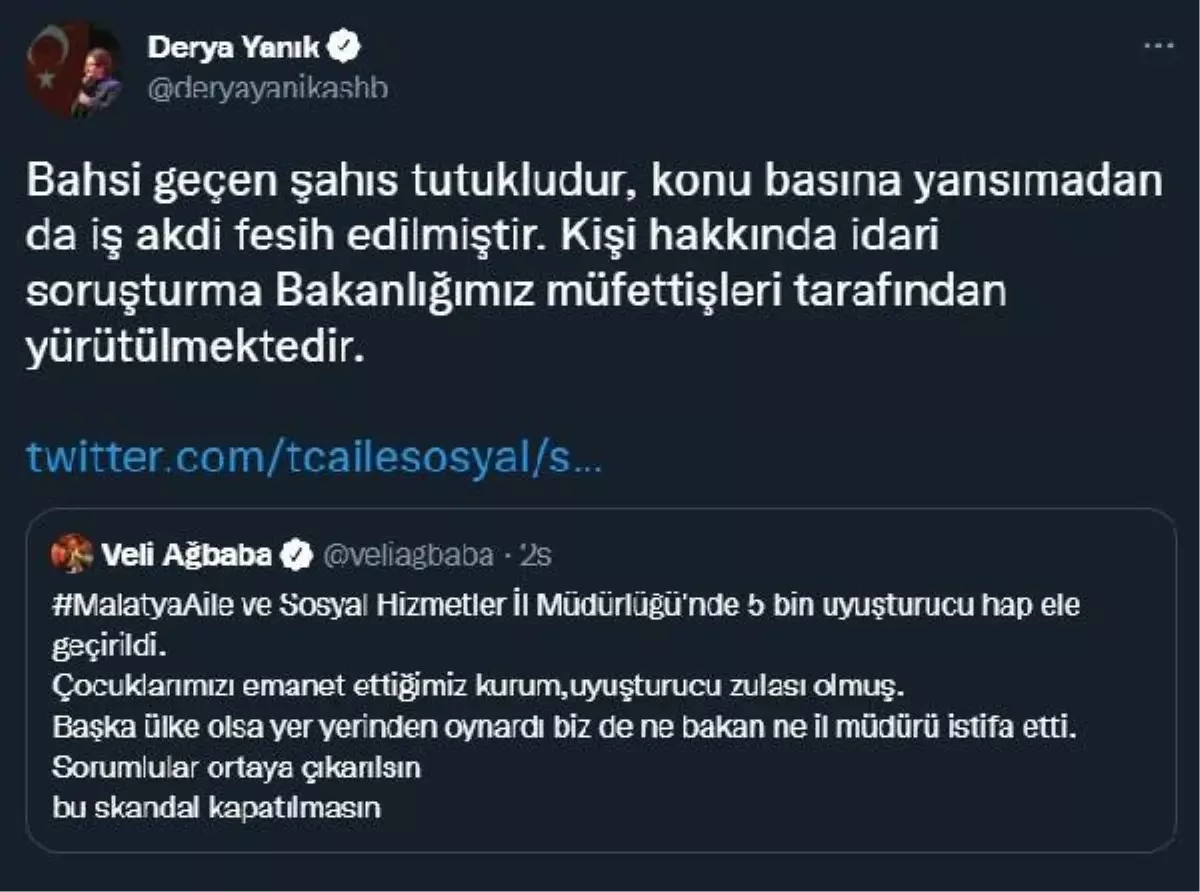 Son dakika haberleri | Bakan Yanık\'tan, CHP\'li Ağbaba\'ya: Bahsi geçen şahıs tutukludur