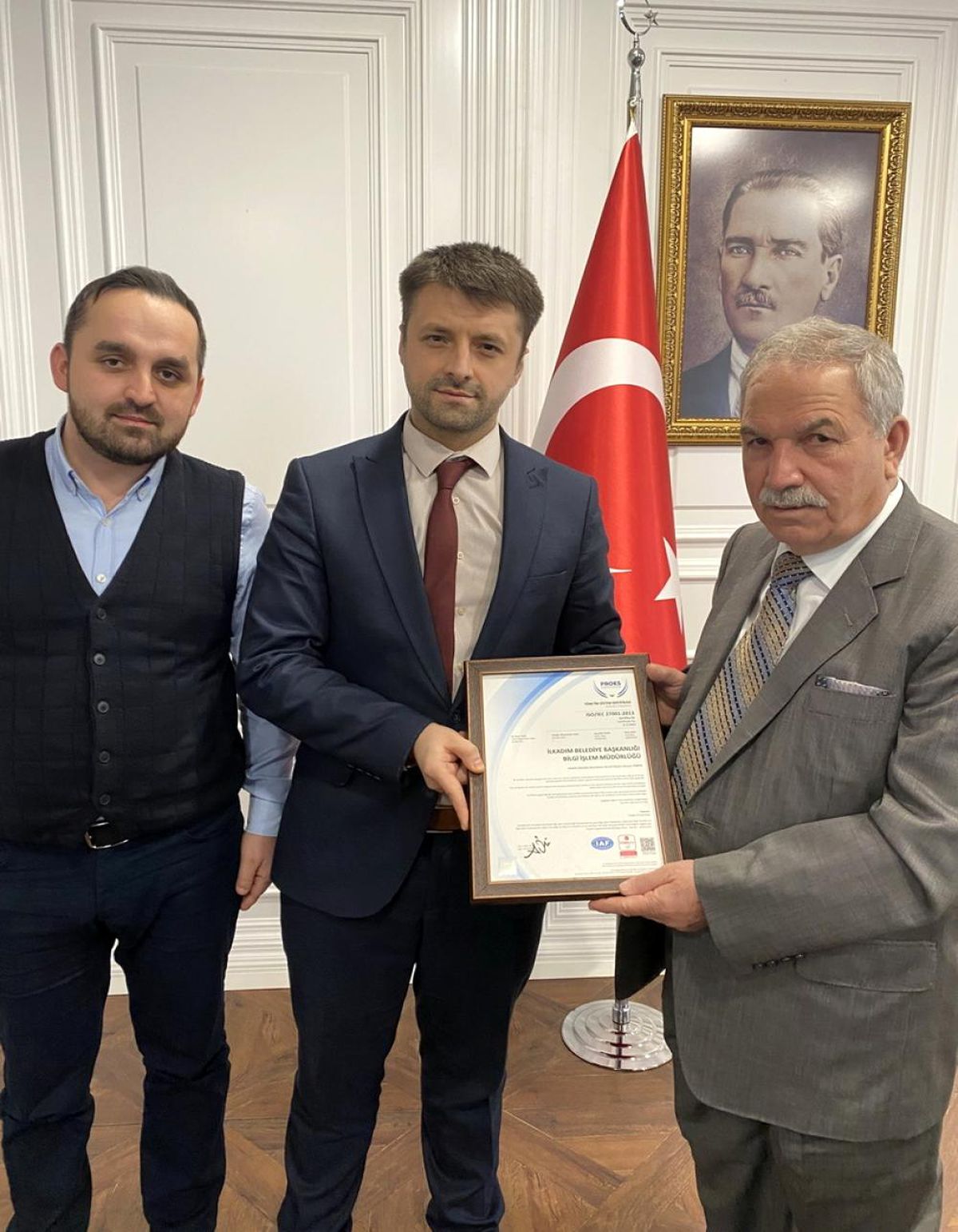 BİLGİ İŞLEM MÜD.BİLGİ GÜVENLİĞİ VE SÜRDÜRÜLEBİLİRLİKTE BAŞARISINI TESCİLLEDİ