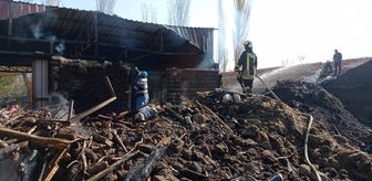 Son dakika haber! Denizli'de yangın çıkan depoda bulunan köpekleri jandarma kurtardı