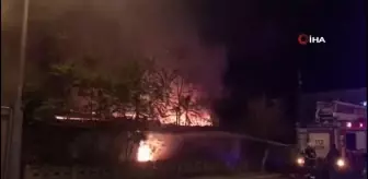 Edirne'de metruk bina yangını