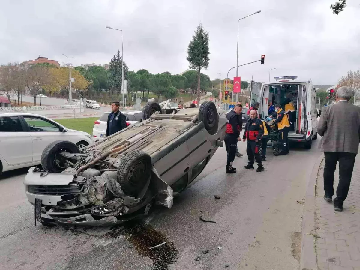 Çan\'da trafik kazası: 1 yaralı