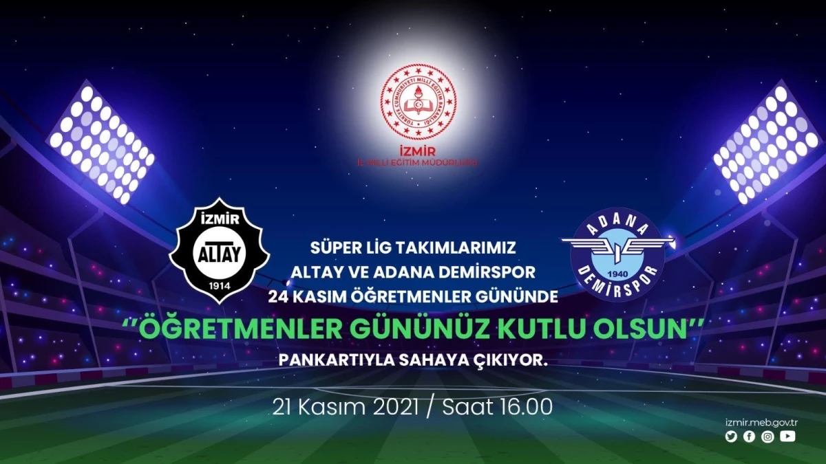 İzmir İl Milli Eğitim Müdürlüğü 24 Kasım Öğretmenler Günü için etkinliklere başladı