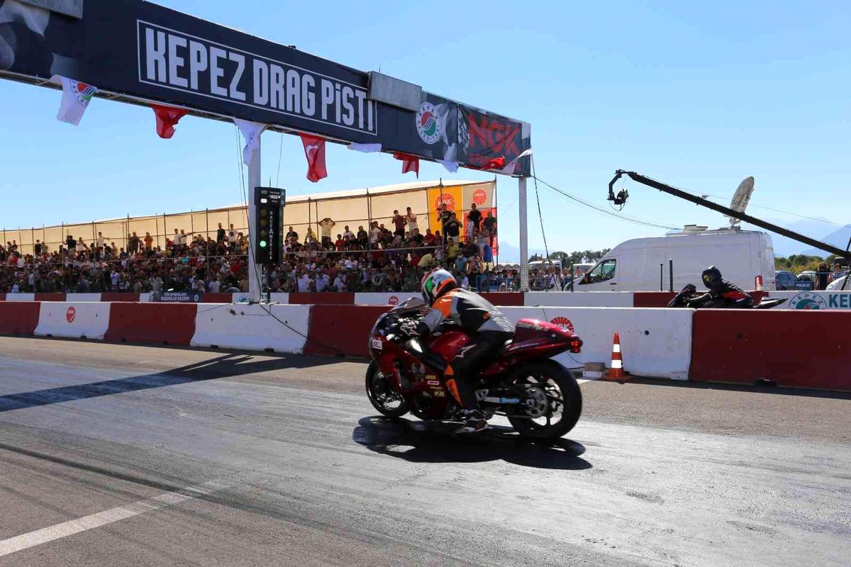 Motodrag şampiyonası hafta sonu Kepez\'de