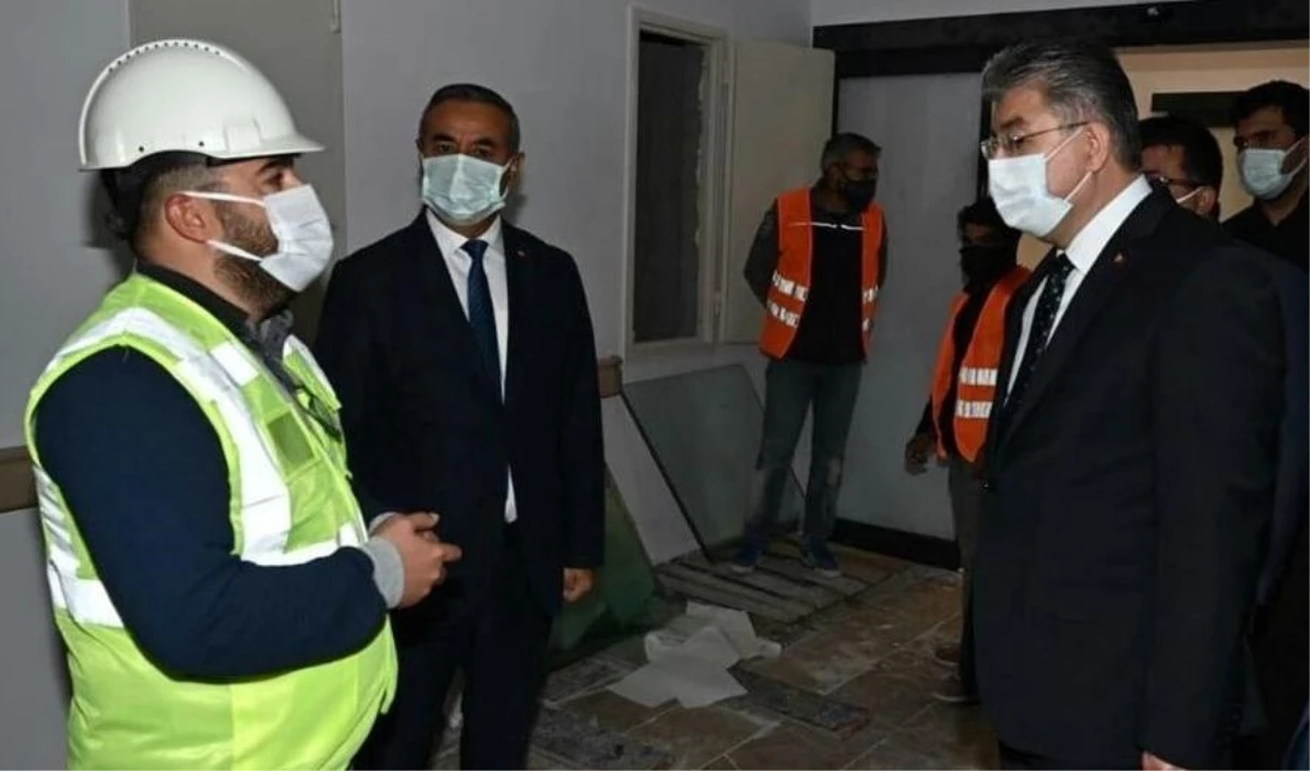 Osmaniye Valisi Yılmaz, Toprakkale\'de hastane inşaatını inceledi