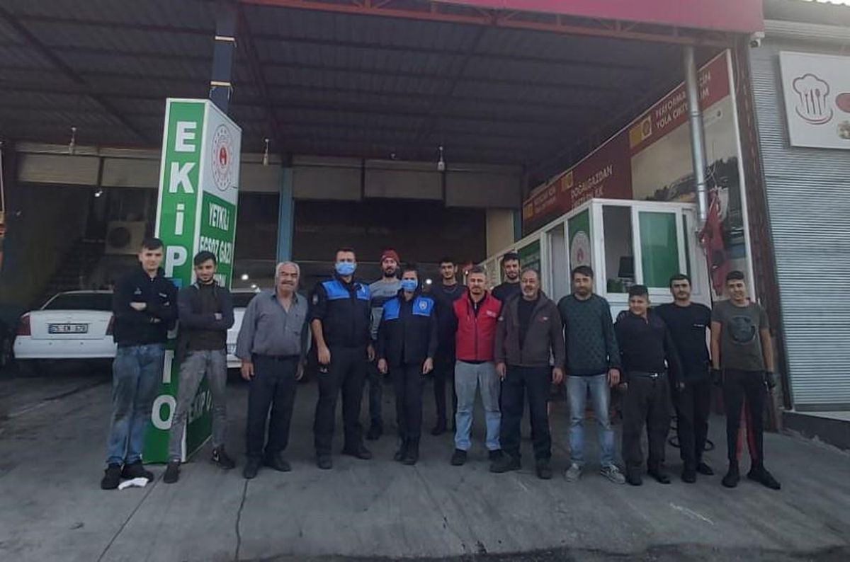 Serik\'te sanayi esnafı hırsızlık ve madde bağımlılığı hakkında bilgilendirildi