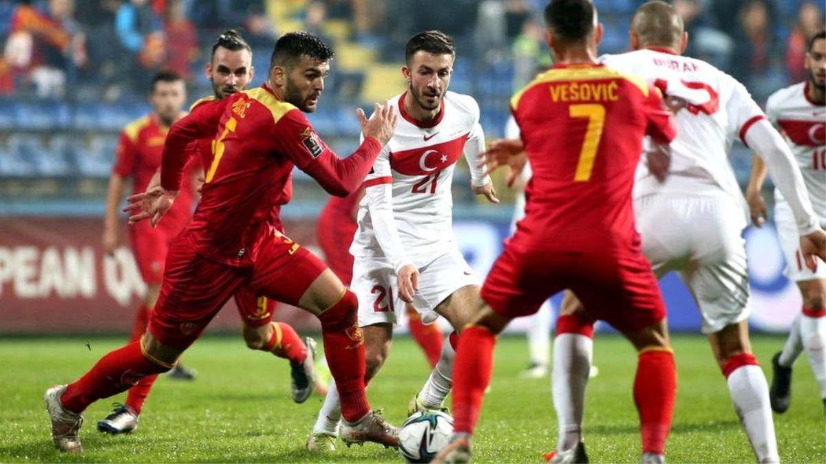 Türkiye Dünya Kupası elemelerinde Karadağ\'ı 2-1 yenip, play-offlara kaldı