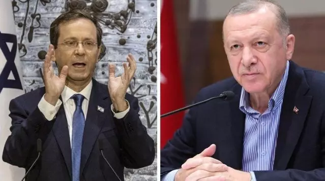 Cumhurbaşkanı Erdoğan, İsrail Cumhurbaşkanı Isaac Herzog ile görüştü