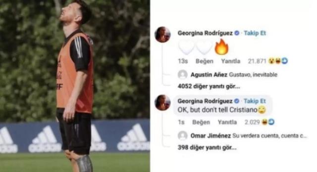 Ronaldo'nun sevgilisinden Messi'ye kalpli mesaj: Aman duymasın