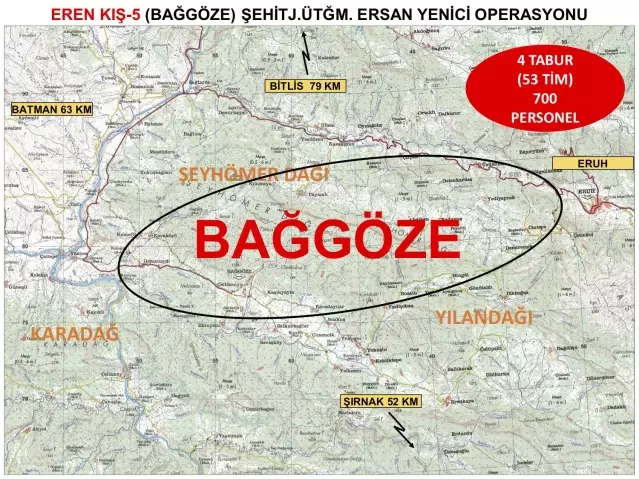 Son dakika haberi: Siirt'te Eren Kış-5 Şehit Jandarma Üsteğmen Ersan Yenici Operasyonu başlatıldı