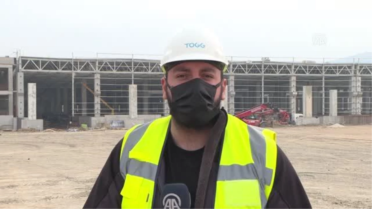 TOGG\'un Gemlik\'teki fabrikasının inşası hızla sürüyor