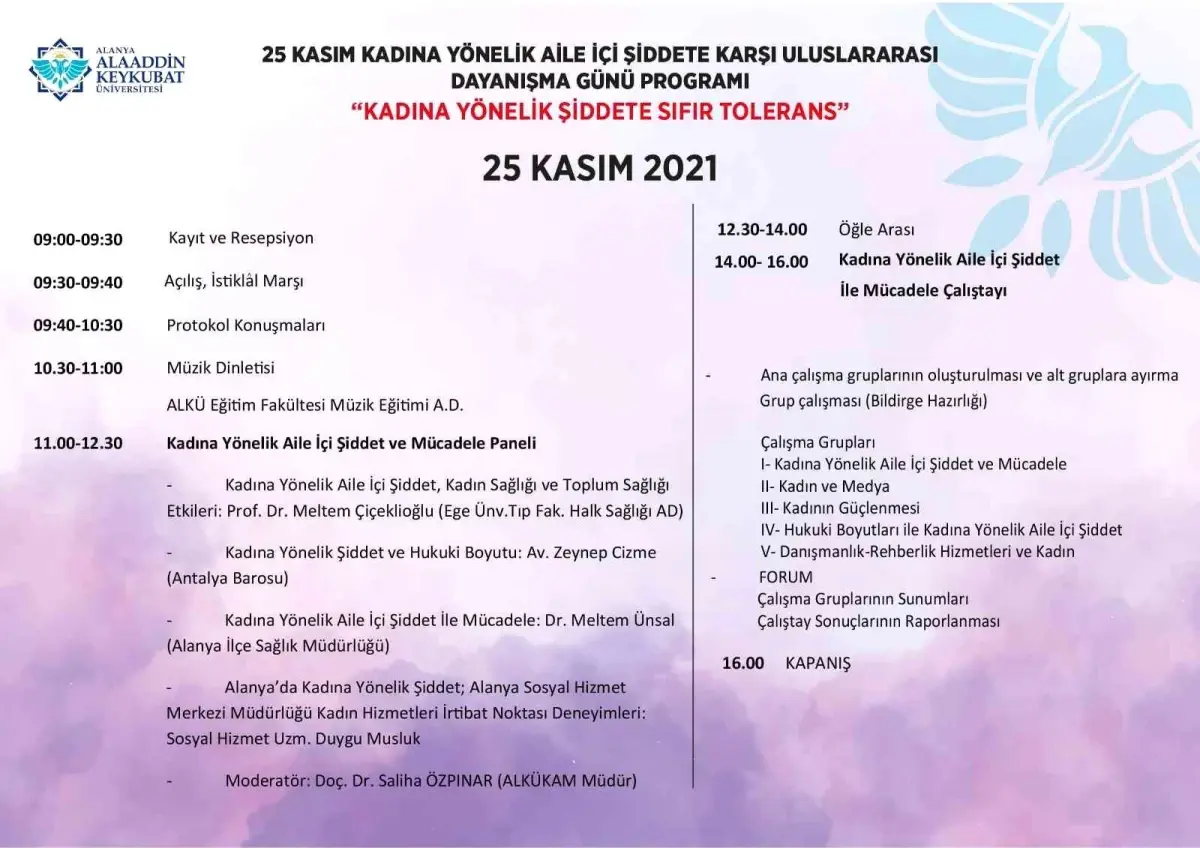 ALKÜ, kadına yönelik şiddette karşı panel ve çalıştay düzenliyor