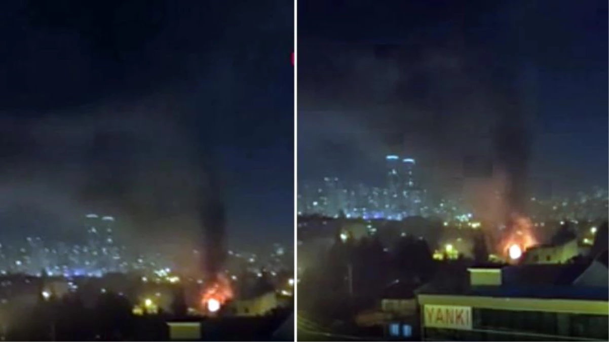 Ankara\'da 3 katlı binada patlama yaşandı, gökyüzünü siyah duman kapladı