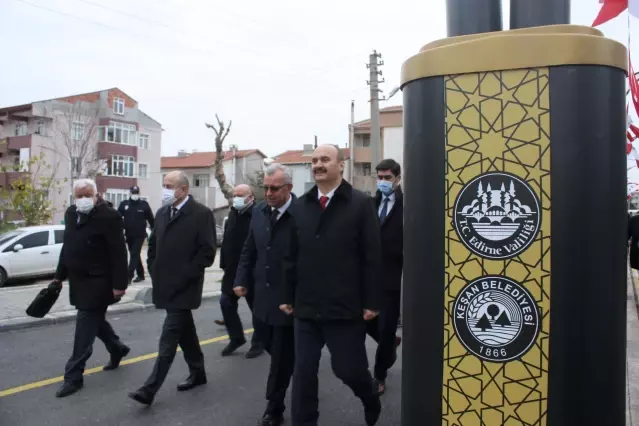 Edirne Valisi Canalp Keşan'da yol açılışına katıldı