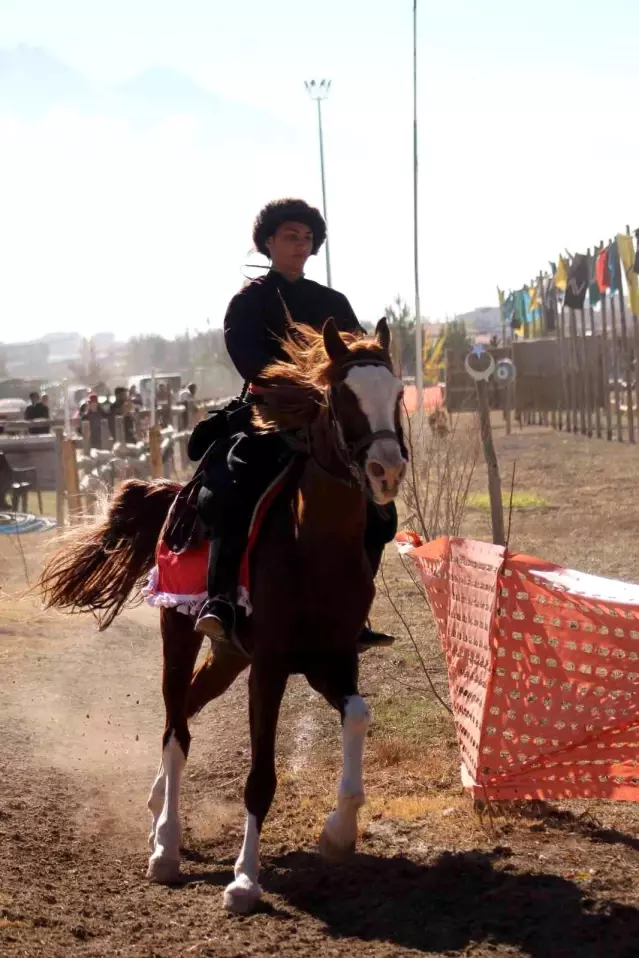 At üzerinde ok attılar, kılıç salladılar