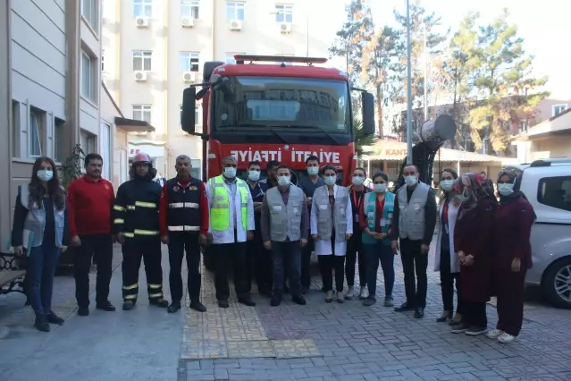 Hastanede gerçeği aratmayan tatbikat