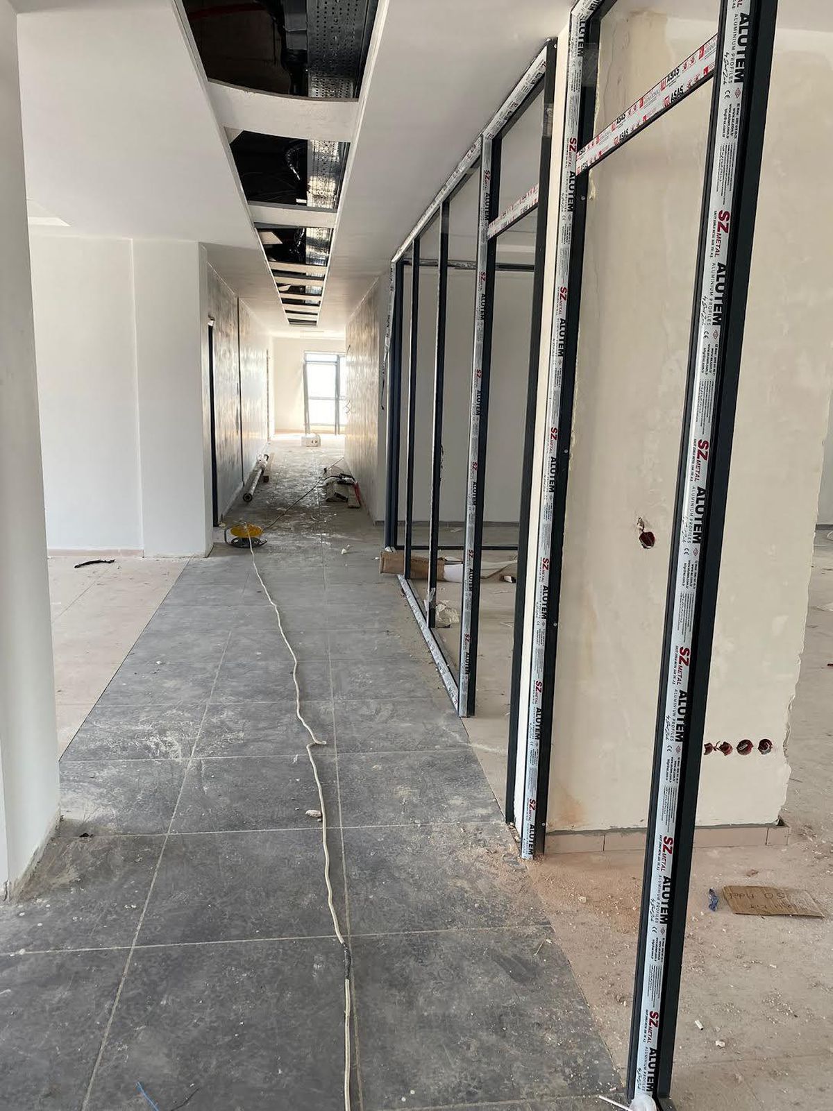 İtfaiye\'nin yeni binasında yoğun çalışma