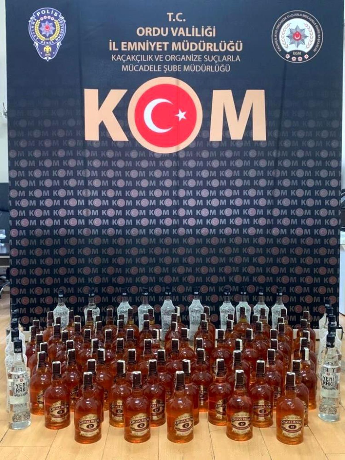 Ordu\'da düzenlenen sahte içki operasyonunda 1 şüpheli yakalandı