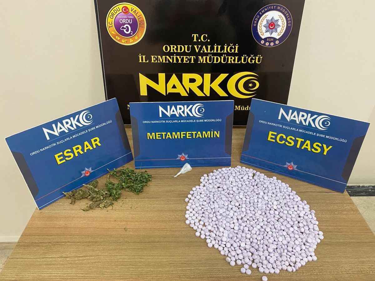 Ordu\'daki uyuşturucu operasyonunda 2 kişi tutuklandı