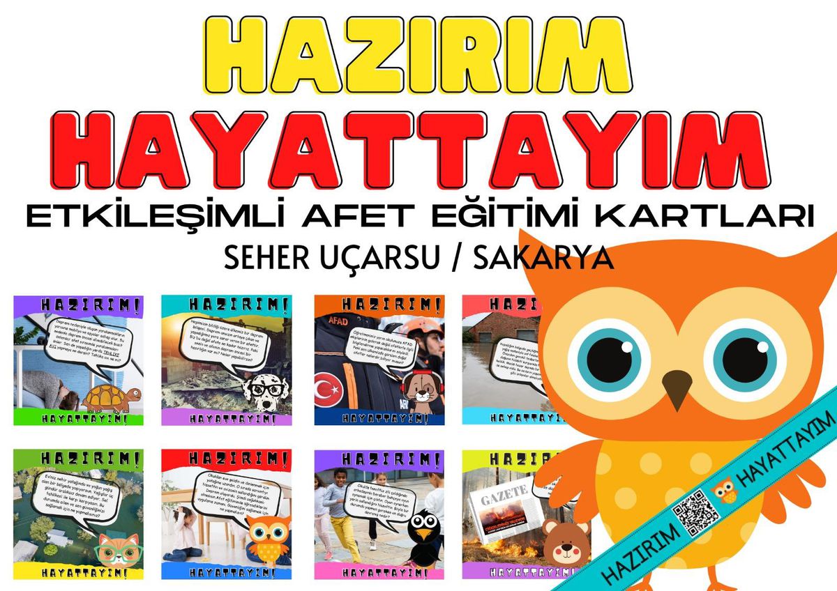 Sınıf öğretmeninden uluslararası afet eğitimi projeleri yarışmasında derece