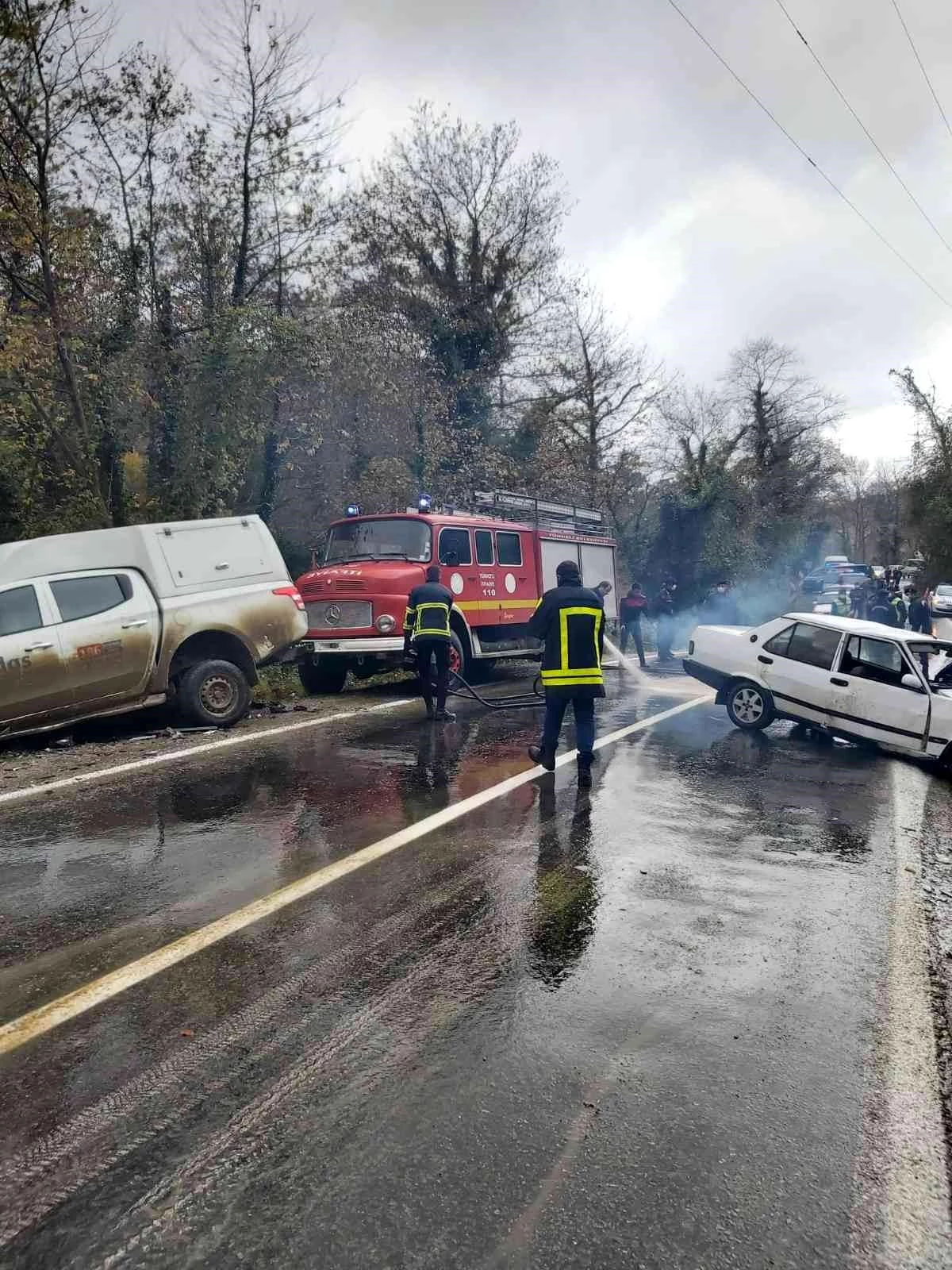 Sinop\'ta iki araç çarpıştı: 7 yaralı