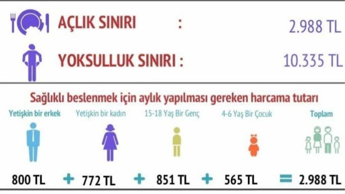 Türkiye\'de açlık sınırı kaç lira? Birleşik Metal İş Sendikası açıkladı: Günlük 99 TL