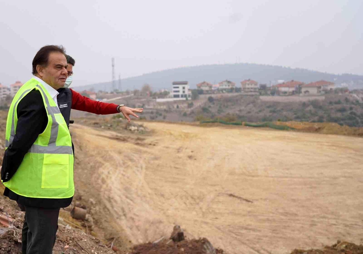 Bilecik\'in en büyük parkı için dolgu çalışması başladı