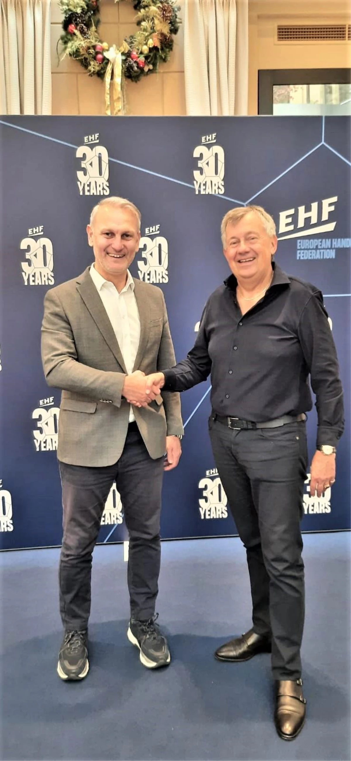 THF Başkanı Uğur Kılıç, EHF Başkanı Wiederer ile bir araya geldi