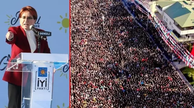 AK Parti insan taşındığını iddia etmişti! Akşener'in Denizli mitingine dair İYİ Parti'den sert yanıt!