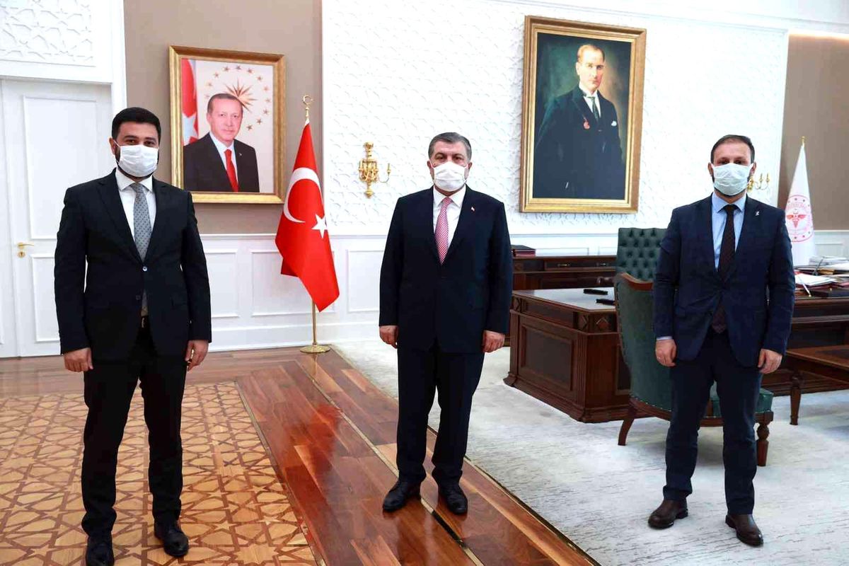 Son Dakika | Başkan Öztekin, Sağlık Bakanı Koca ve Ticaret Bakanı Muş ile bir araya geldi