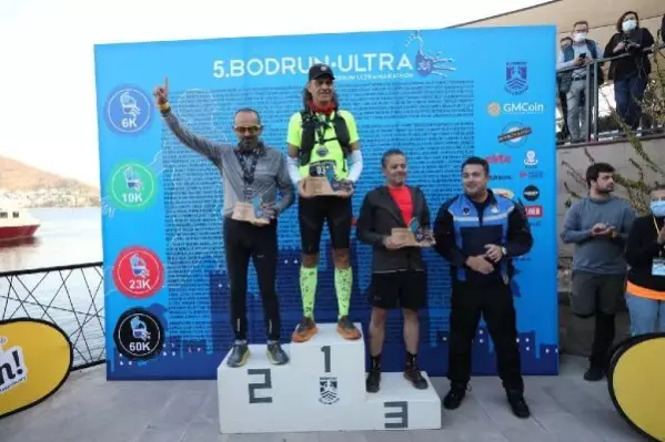 Bodrun Ultra Maratonu'nda 600 sporcu yarıştı