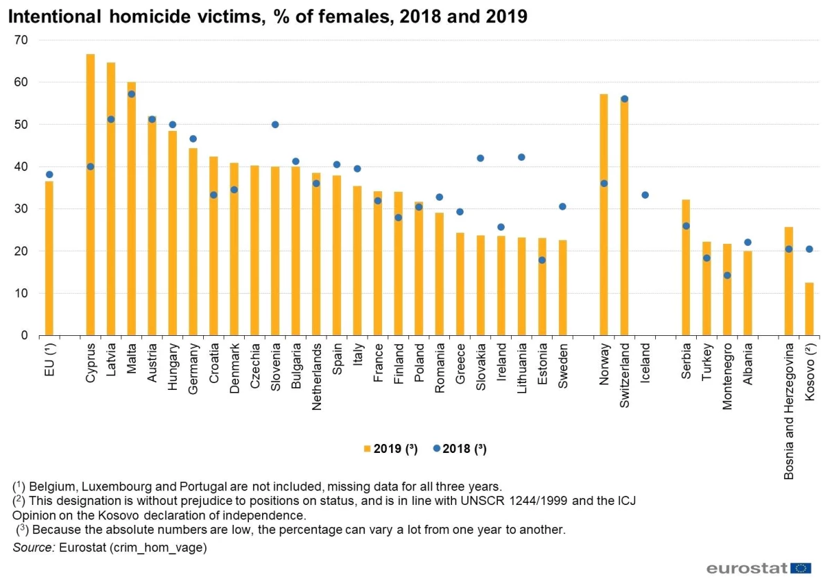 Çekya\'da 2019 yılında 57 kadın cinayet kurbanı oldu