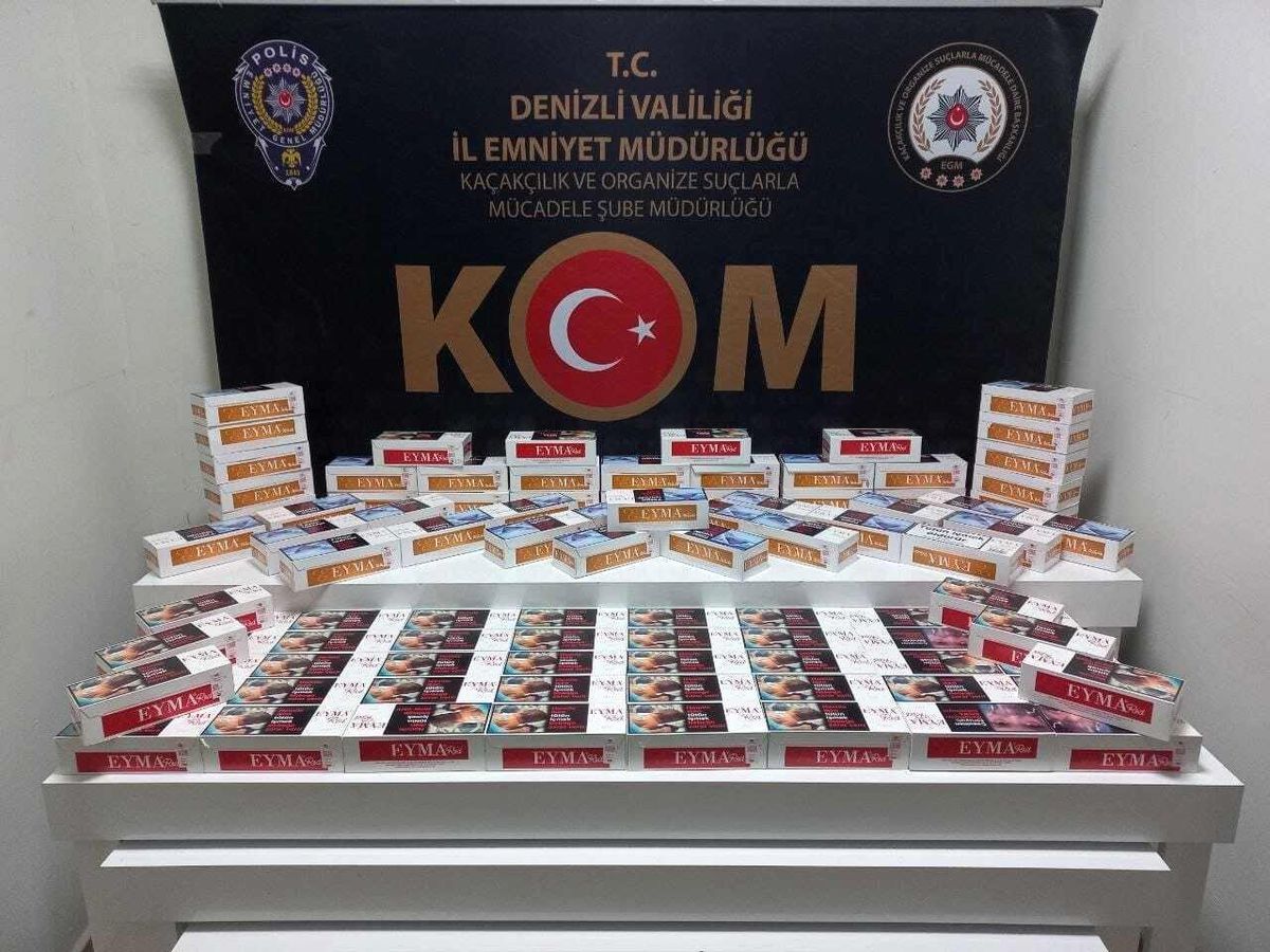 Denizli\'de tütün kaçakçılarına operasyon: 2 gözaltı