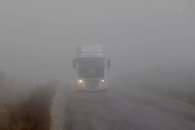 Edirne'nin kuzeyinde yoğun sis etkili oluyor