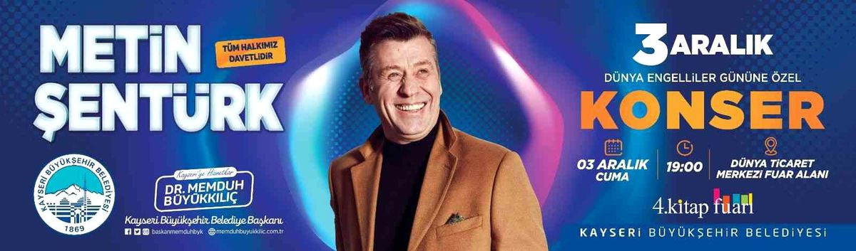 Kayseri\'de Metin Şentürk konser verecek