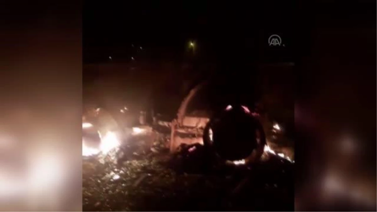 Park halindeki traktörde çıkan yangını itfaiye ekipleri söndürdü
