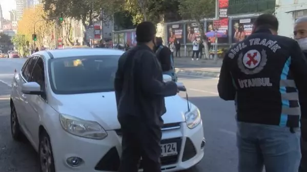 Şişli'deki denetimde korsan taksici yakalandı