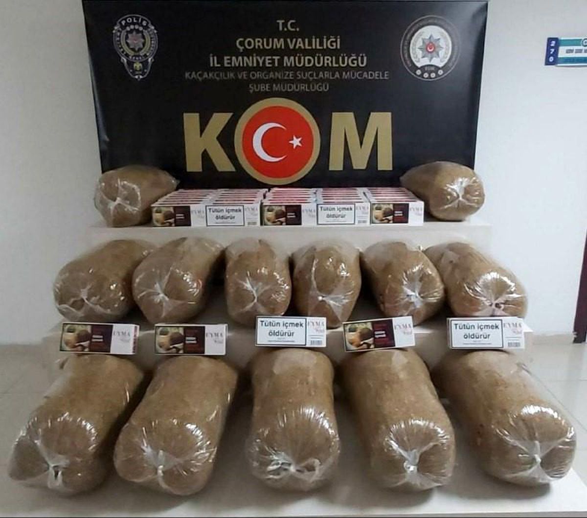 Son dakika haberleri | Çorum\'da kaçak makaron operasyonu