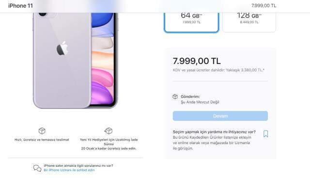 Doların rekor kırmasından sonra Apple, internet sitesindeki satışlarını durdurdu