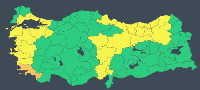 Meteoroloji'den 27 ile sarı ve turuncu kodlu uyarı: Sağanak ve kar geliyor