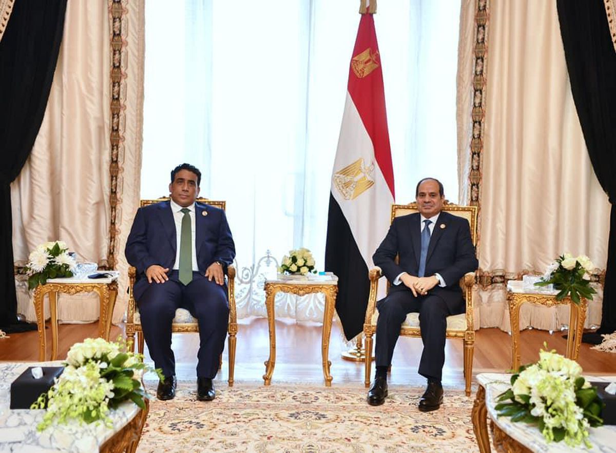 Mısır Cumhurbaşkanı Sisi, Libya Başkanlık Konseyi Başkanı Menfi ile "Libya\'yı" görüştü