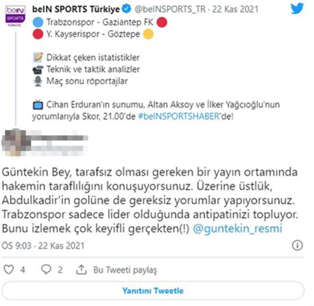 Trabzonsporlu taraftarlar Güntekin Onay'a tepki yağdırıyor