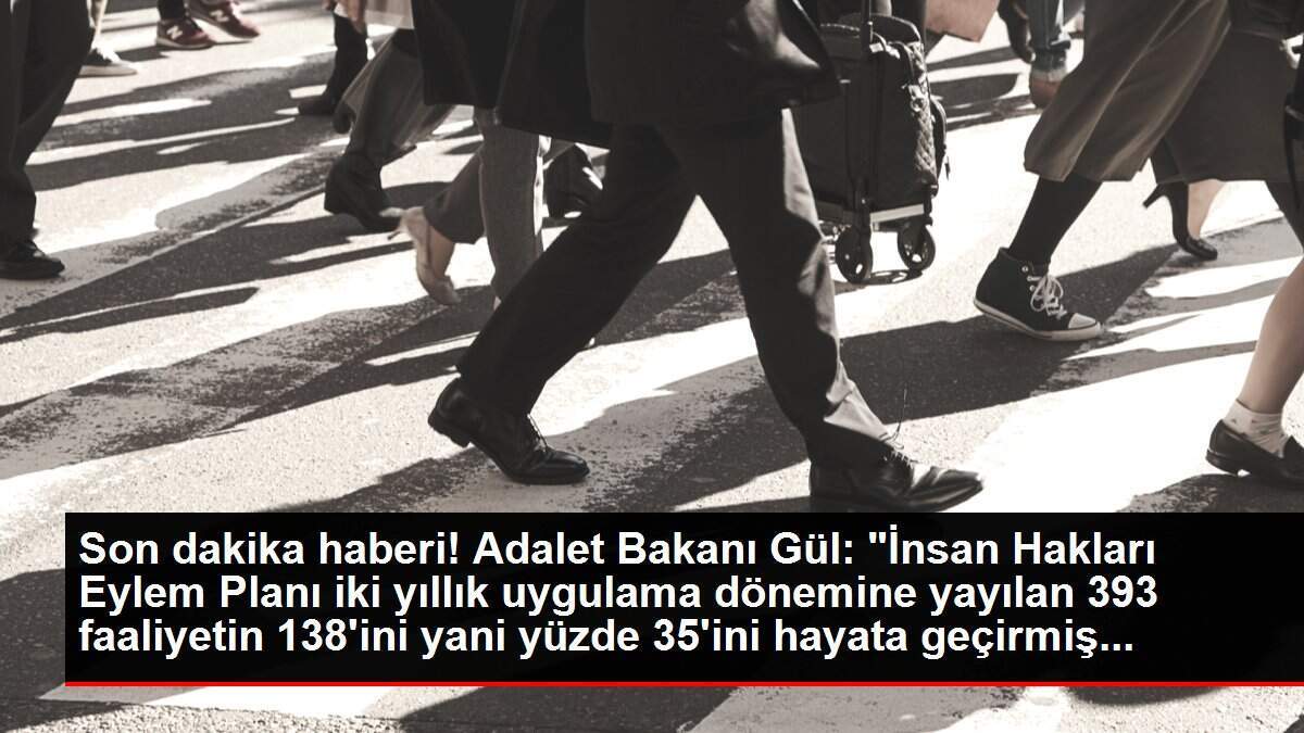 Son dakika haberi! Adalet Bakanı Gül: 'İnsan Hakları Eylem Planı iki yıllık uygulama dönemine yayılan 393 faaliyetin 138'ini yani yüzde 35'ini hayata geçirmiş...