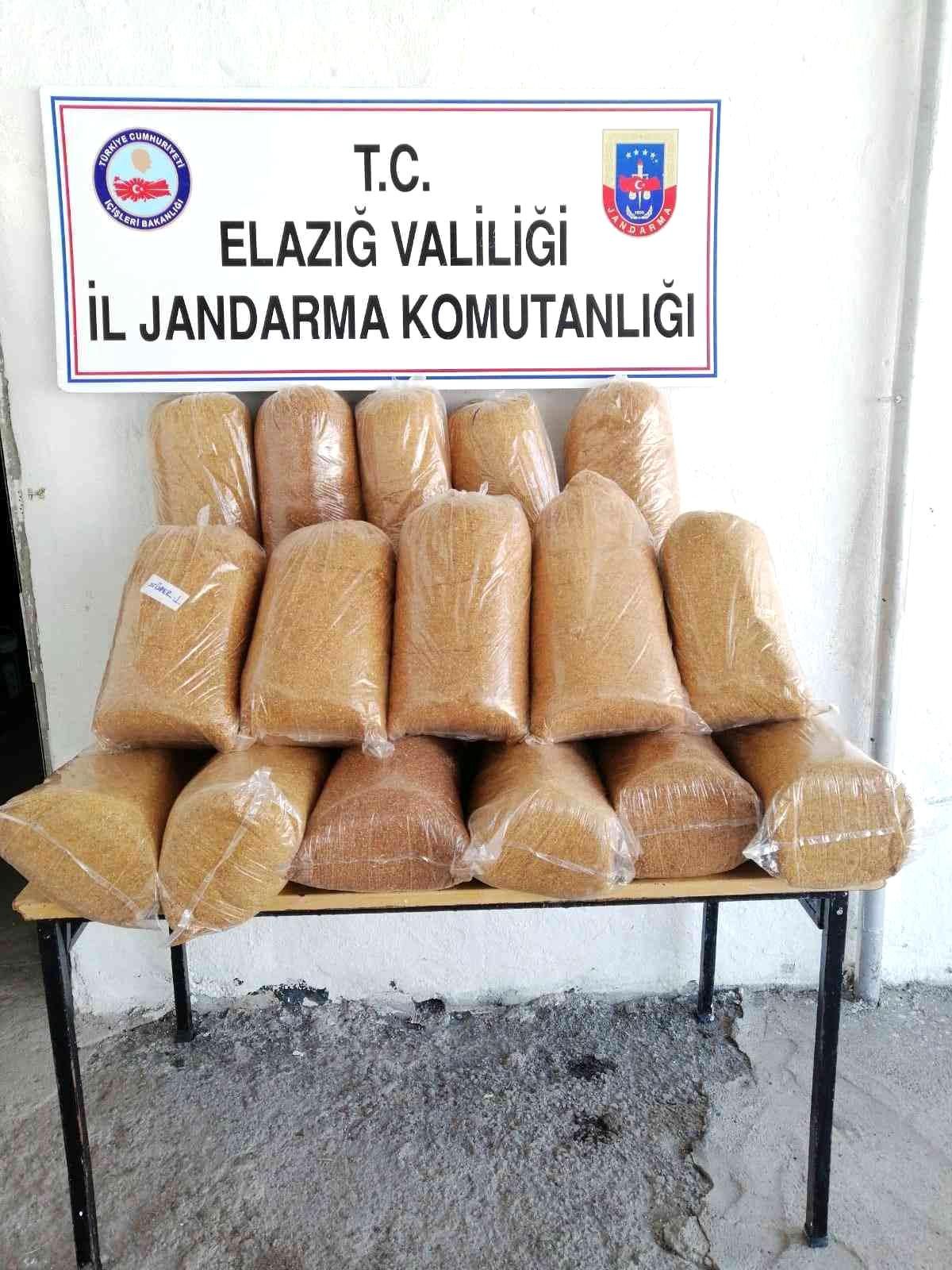 Elazığ\'da 130 kilo kıyılmış tütün ele geçirdi
