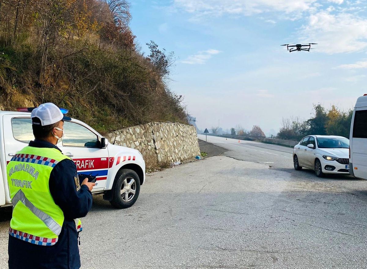 Jandarma\'dan drone ile denetim