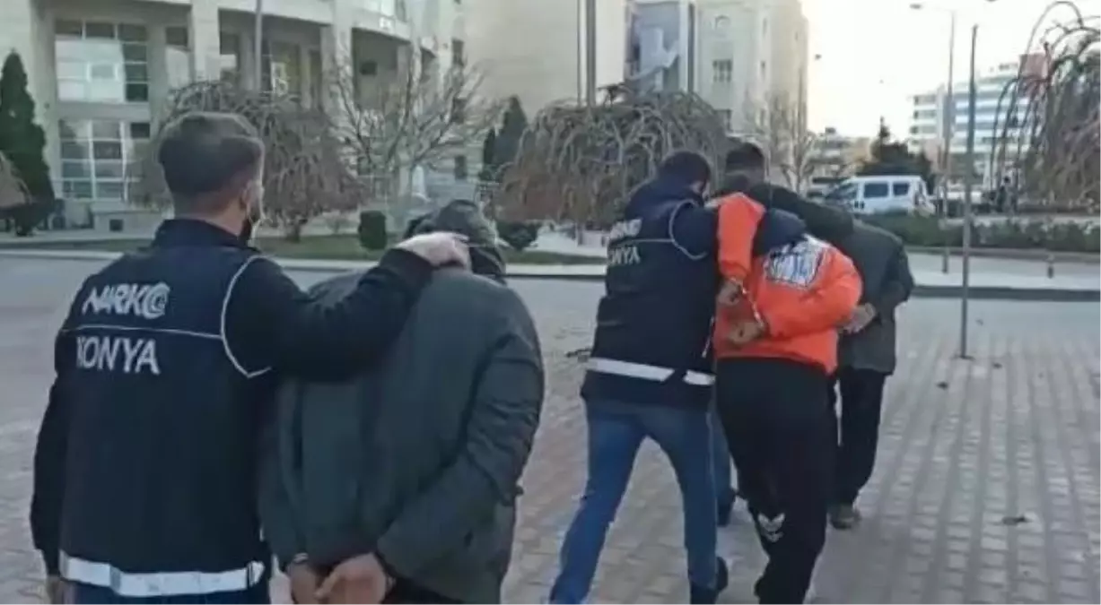 Konya\'da uyuşturucu operasyonuna 4 tutuklama