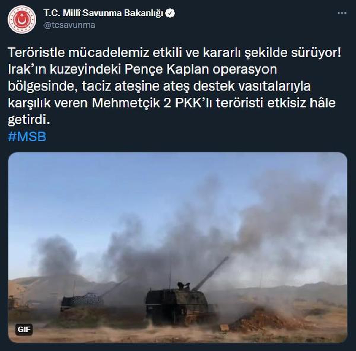 Son dakika haberi | Pençe Kaplan Operasyonu bölgesinde 2 terörist etkisiz hale getirildi