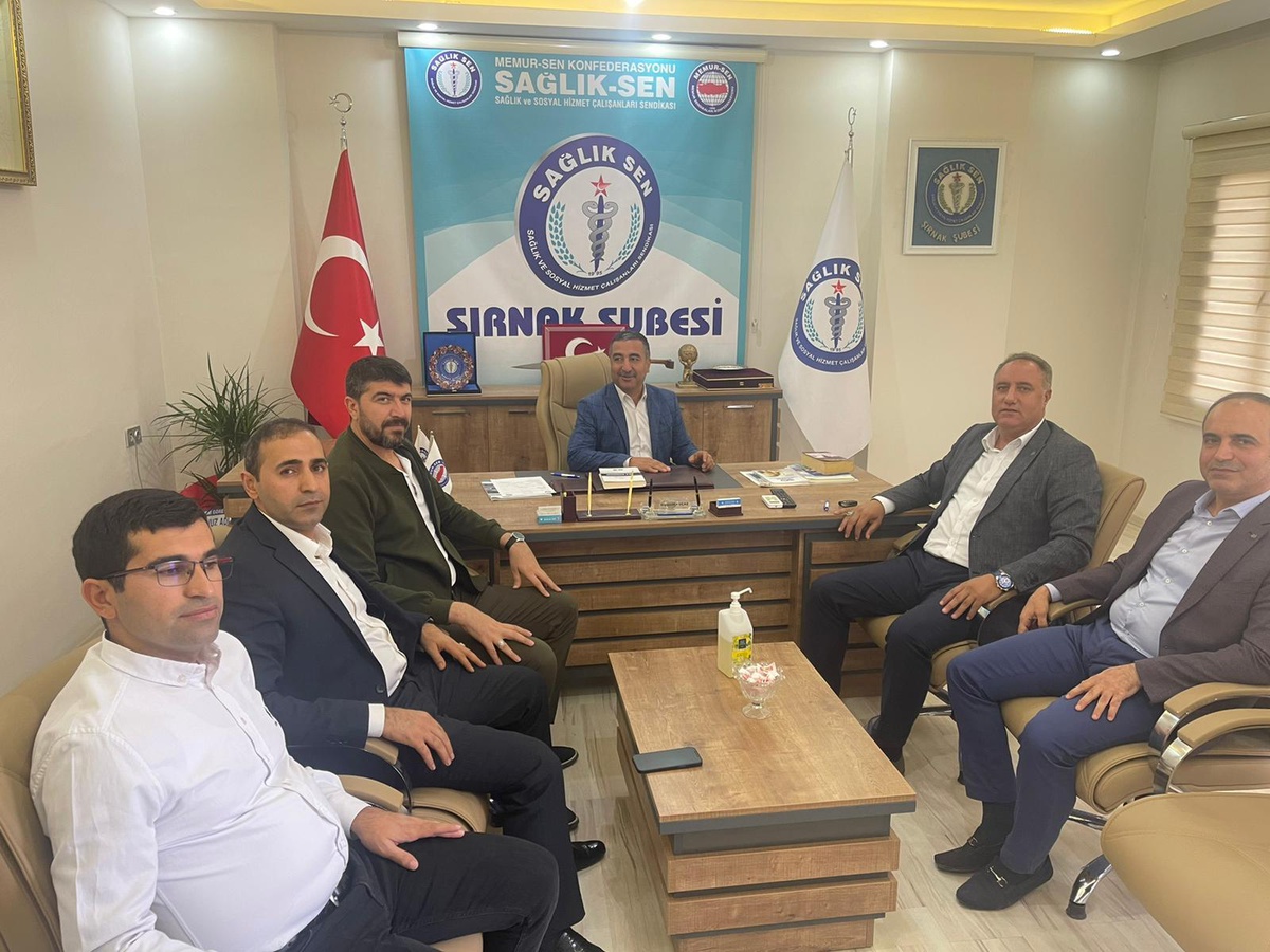 Sağlık-Sen Şırnak Şube Başkanı Anmal\'a ziyaret
