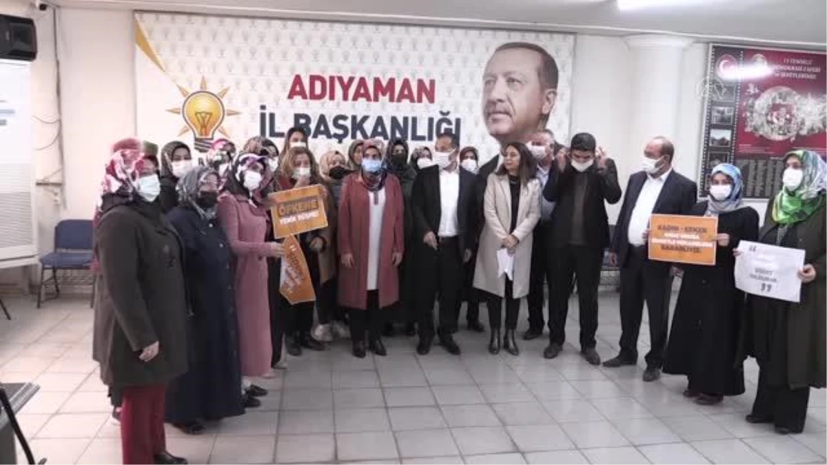 AK Parti\'li kadınlardan "kadına şiddet"e tepki